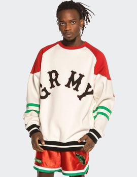 Sudadera Crew Grimey THE LOOT  - Blanco