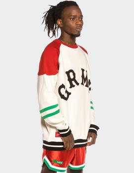 Sudadera Crew Grimey THE LOOT  - Blanco