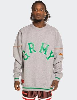 Sudadera Crew Grimey THE LOOT EL BOTIN  - Gris Vigoré