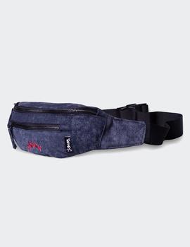 Riñonera Grimey LIVEUTION DENIM - Negro