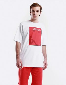 Camiseta Kappa ENFAS - Blanco Rojo