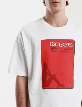 Camiseta Kappa ENFAS - Blanco Rojo