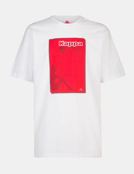 Camiseta Kappa ENFAS - Blanco Rojo