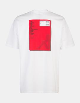 Camiseta Kappa ENFAS - Blanco Rojo