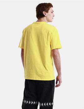 Camiseta Kappa ECOP - Amarillo Negro