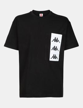 Camiseta Kappa EWAN - Negro Blanco