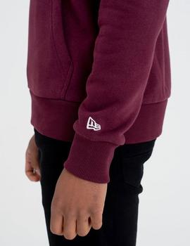 Sudadera Capucha NEW ERA TEAM LOGO YANKEES - Burgundy/White