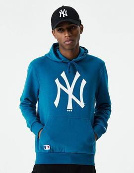 Sudadera Capucha New Era TEAM LOGO YANKEES - Blue/White