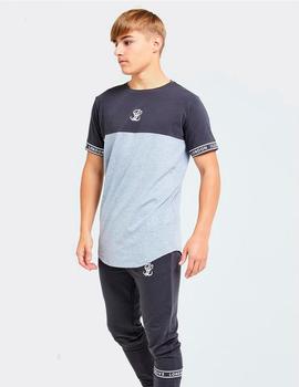 Camiseta Illusive REVERE CUT-SEW - Dark Grey/Light Grey