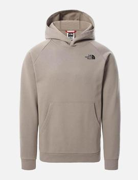 Sudadera Capucha TNF RAGLAN RED BOX - Mineral Grey