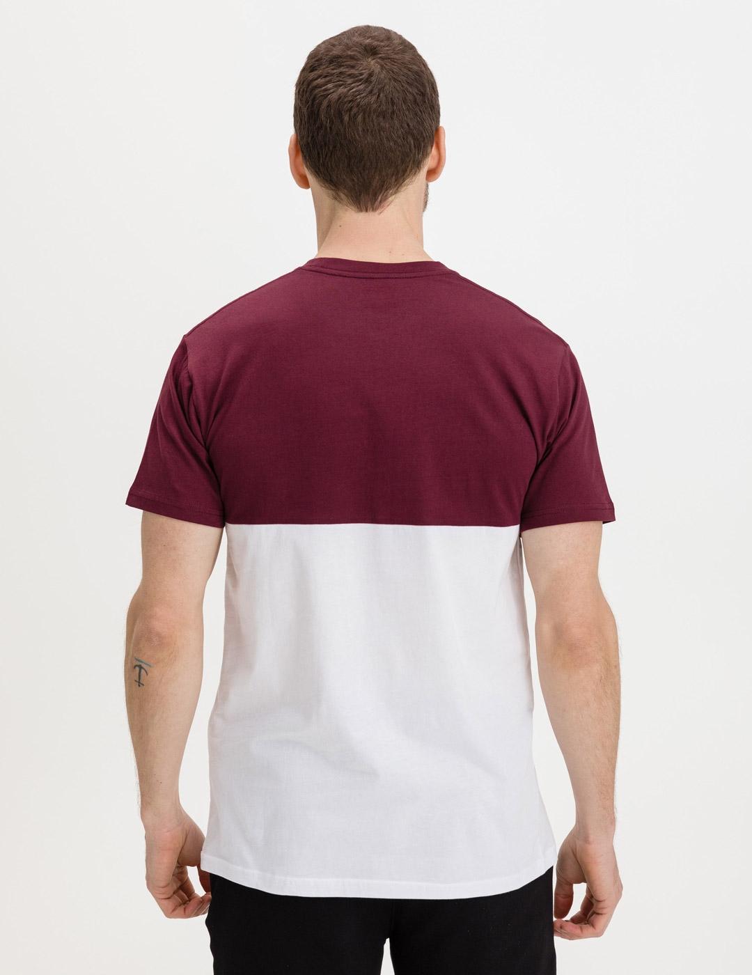 Camiseta Vans COLORBLOCK - White/Port Royale