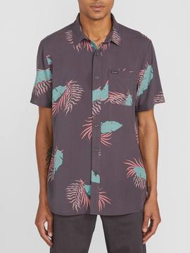 CAMISA VOLCOM BERMUDA SS SHIRT DCR DARK CHARCOAL