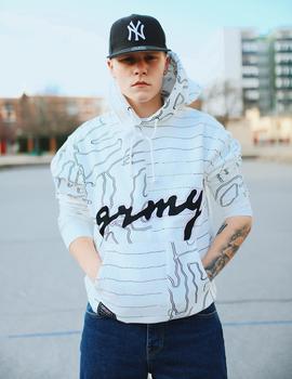 Sudadera Capucha GRIMEY STRANGE FRUIT GRMY  - Blanco