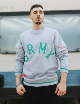 Sudadera Crew Grimey THE LOOT EL BOTIN  - Gris Vigoré