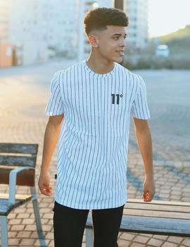 Camiseta Eleven VERTICAL STRIPE - White/Black