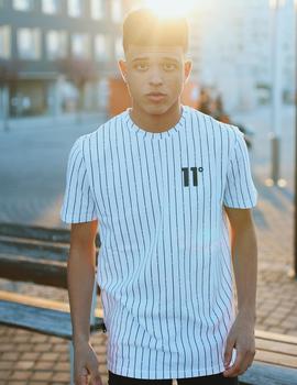 Camiseta Eleven VERTICAL STRIPE - White/Black