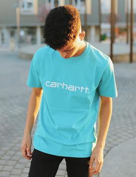 Camiseta Carhartt SCRIPT - Bondi / White