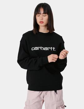 Sudadera W CARHARTT SWEAT - Negro/Blanco