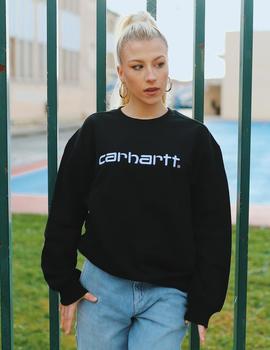 Sudadera W CARHARTT SWEAT - Negro/Blanco