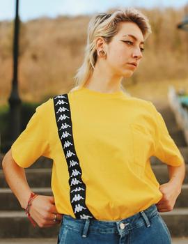 Camiseta Kappa ECOP - Amarillo Negro