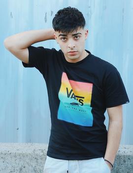 Camiseta VANS CLASSIC PRINT BOX - Black/Spectrum Tie Dy