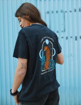Camiseta KAOTIKO LEOPARD - Washed Black
