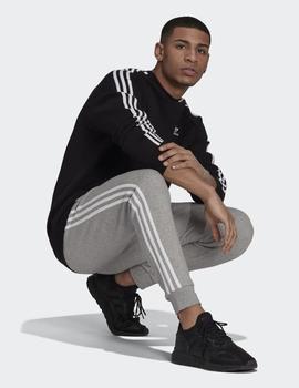 Sudadera 3 STRIPES CREW - Negro