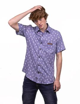 Camisa Hydroponic MARSHALL - Blue Pineapples