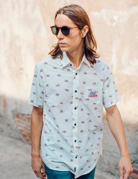 Camisa Hydroponic PINK DOTS - White