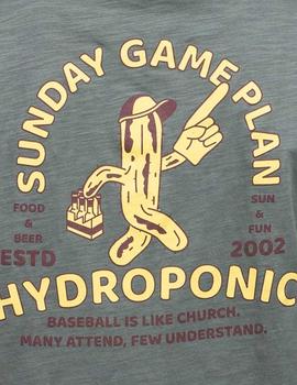 Camiseta Hydroponic SUNDAY GAME - Hedge Green