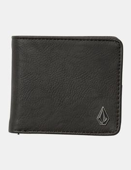 CARTERA VOLCOM SLIM STONE PU WALLET BLK BLACK