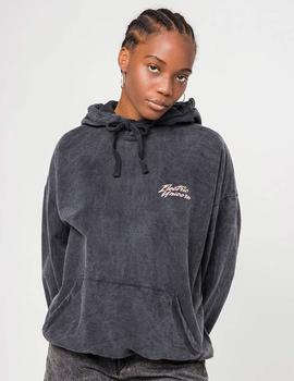 Sudadera Capucha Kaotiko WASHED UNICORN - Negro