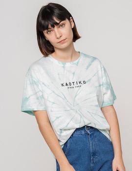 Camiseta Kaotiko TIE DYE SPIRAL - Verde