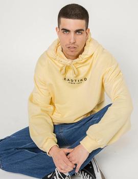 Sudadera Capucha Kaotiko VANCOUVER - Amarillo Pastel