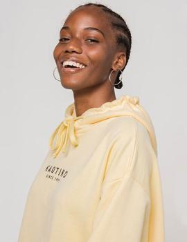 Sudadera Capucha Kaotiko VANCOUVER - Amarillo Pastel