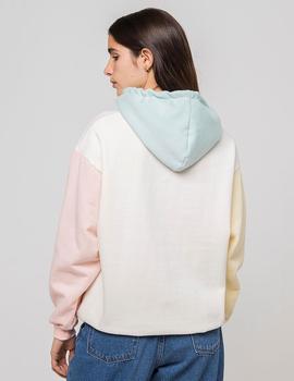 Sudadera Capucha Kaotiko BLOCK - Pastel