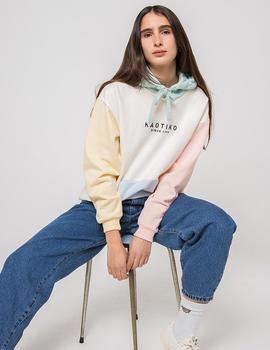 Sudadera Capucha Kaotiko BLOCK - Pastel