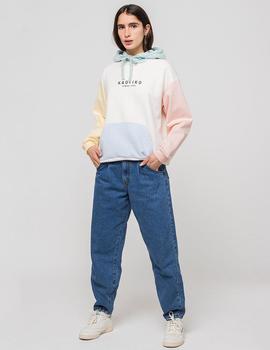 Sudadera Capucha Kaotiko BLOCK - Pastel