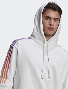 Sudadera Capucha Adidas SPRT SWEAT HOOD - Blanco Multicol