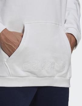 Sudadera Capucha Adidas SPRT SWEAT HOOD - Blanco Multicol