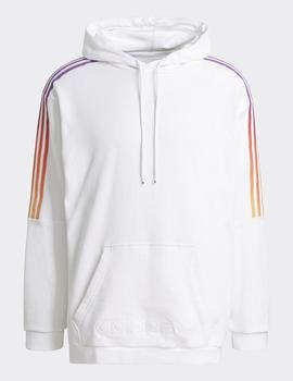 Sudadera Capucha Adidas SPRT SWEAT HOOD - Blanco Multicol