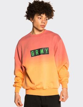 Sudadera Crew Grimey FRENZY GRADIENT - Rosa