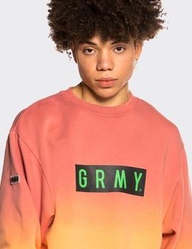 Sudadera Crew Grimey FRENZY GRADIENT - Rosa