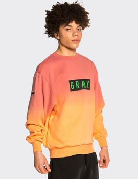 Sudadera Crew Grimey FRENZY GRADIENT - Rosa