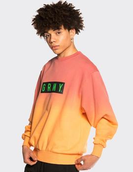 Sudadera Crew Grimey FRENZY GRADIENT - Rosa