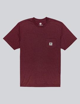 Camiseta Element BASIC POCKET LABEL - Vint Red Heather