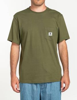 Camiseta Element BASIC POCKET LABEL - Army