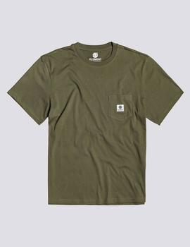 Camiseta Element BASIC POCKET LABEL - Army