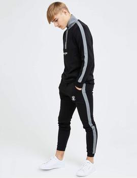 Sudadera Quarter Illusive London HYBRID - Black/Grey