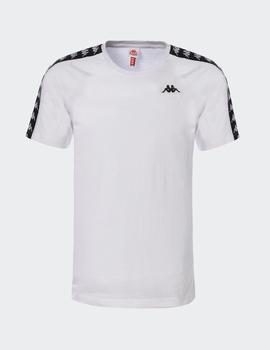 Camiseta Kappa COEN SLIM - Blanco Negro